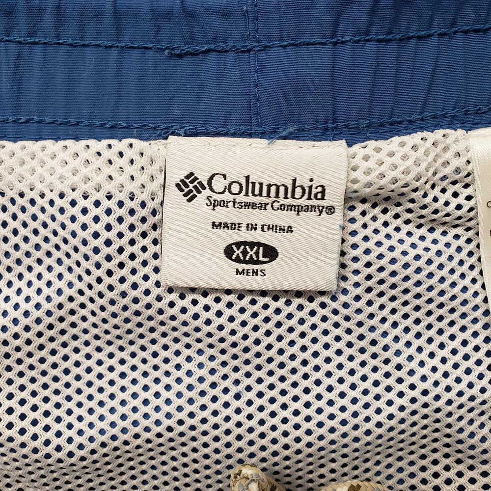 Columbia PFG Shorts Mens 2XL Blue Fishing Outdoors Swim Trunks Stretch Lined - Picture 7 of 10